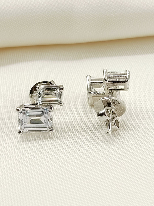 Haya 92.5 Silver Swarovski Stone Tops