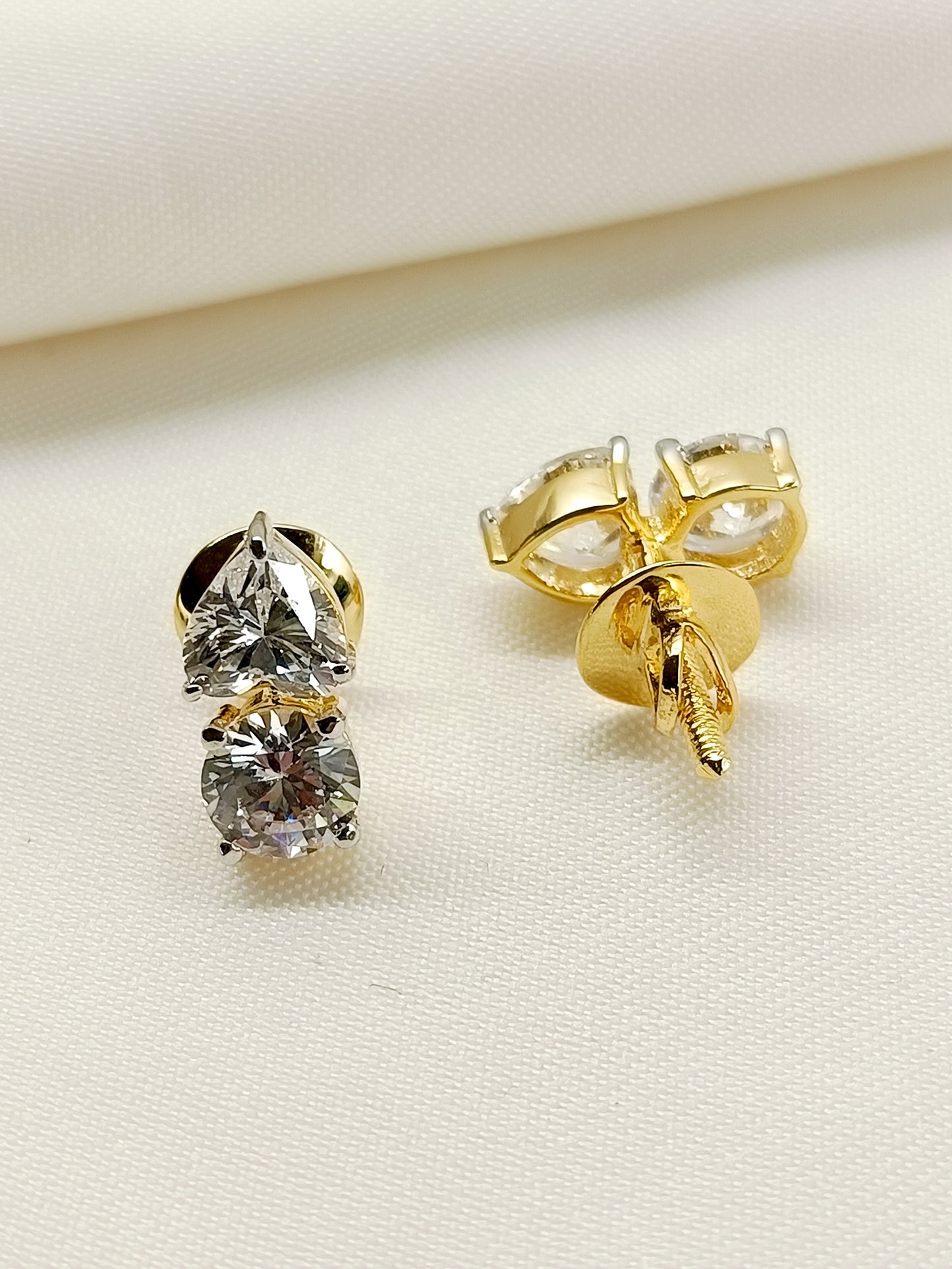 Kanak 92.5 Silver Swarovski Stone Tops