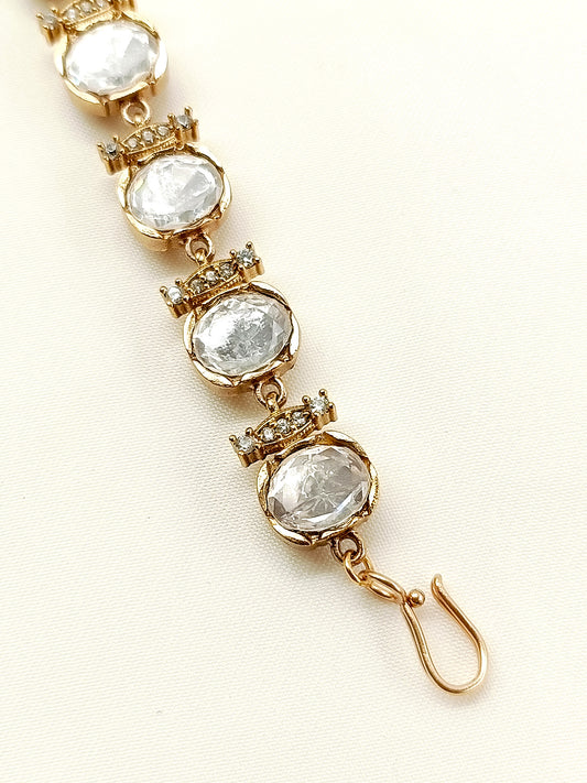 Kaya White Kundan Bracelet