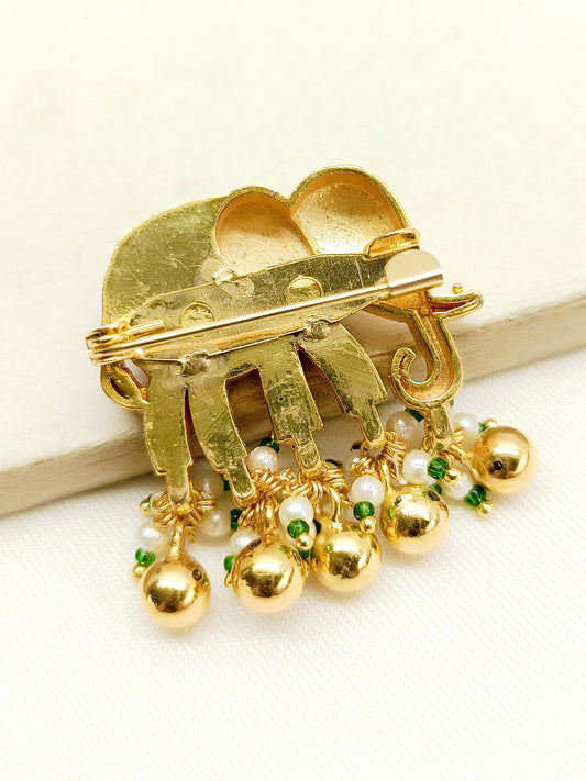 Charity Ruby Elephant Brooch