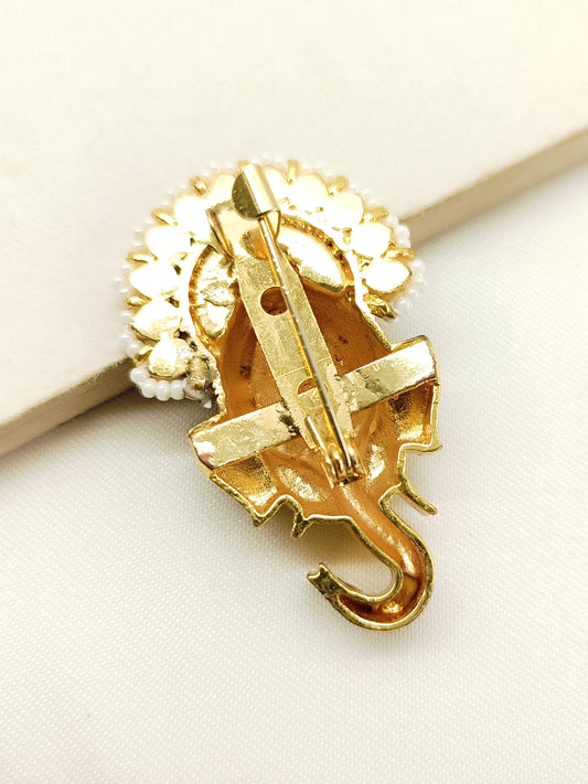 Sia Multi Colour Ganesh Ji Brooch