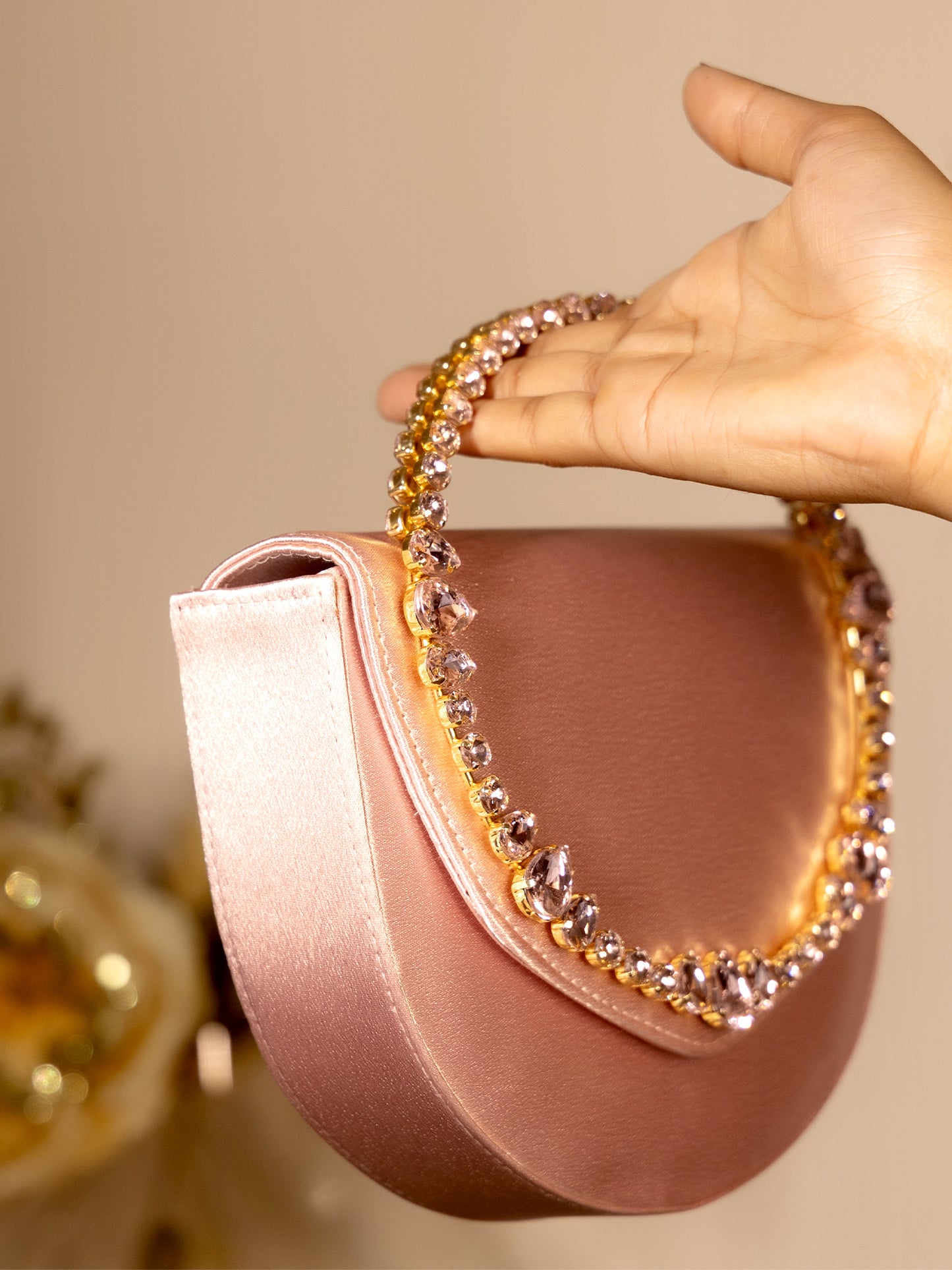 Irya Baby Pink Evening Clutch