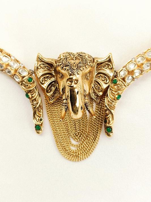 Harish R&G Elephant Hasli Groom Neckpiece