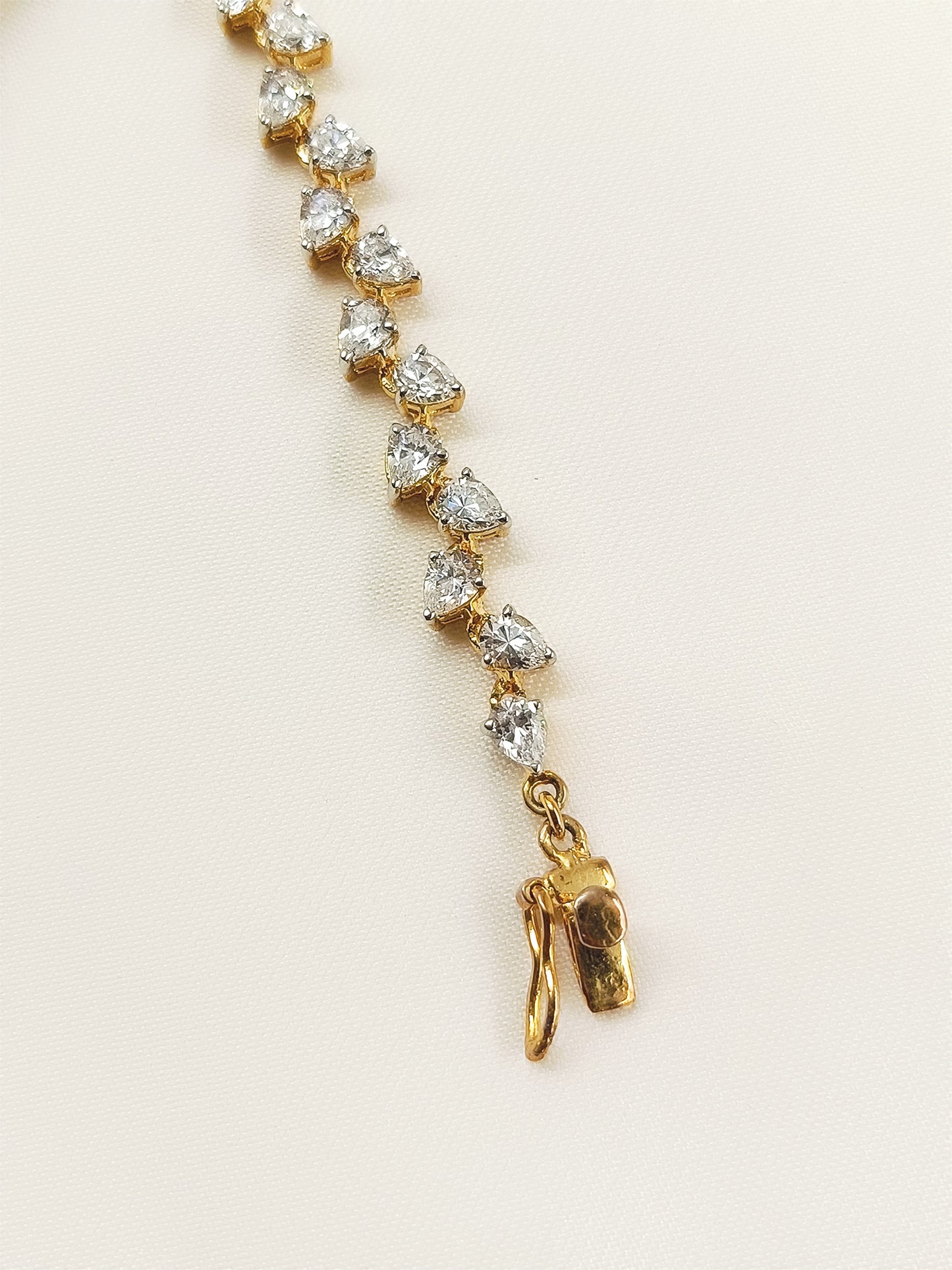 Rose White 92.5 Silver Swarovski Stone Bracelet