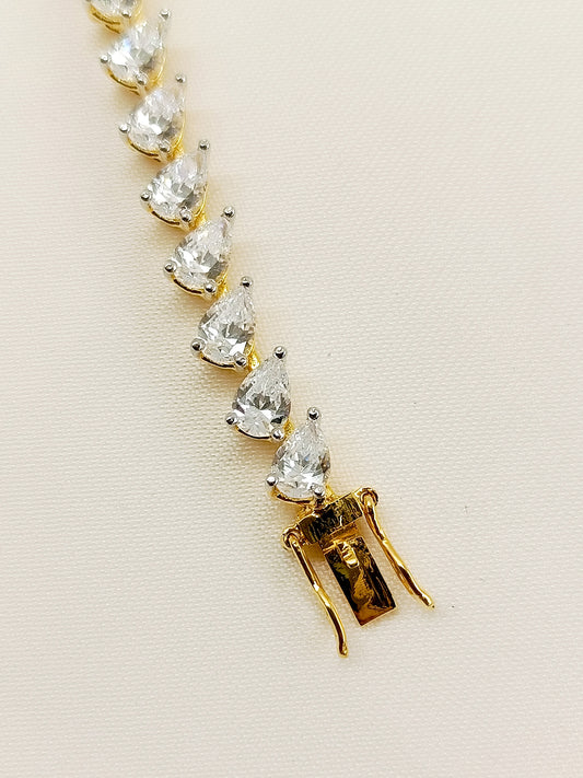 Anuprabha 92.5 Silver Swarovski Stone Bracelet