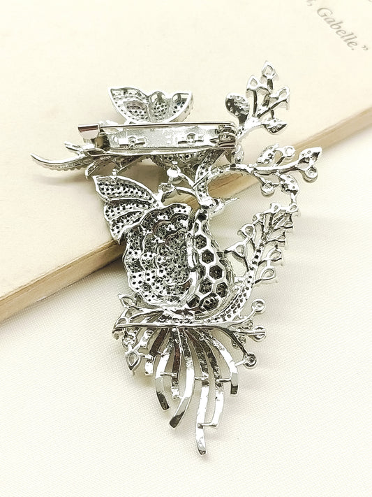 Shrishti Multi Colour Peacock Brooch