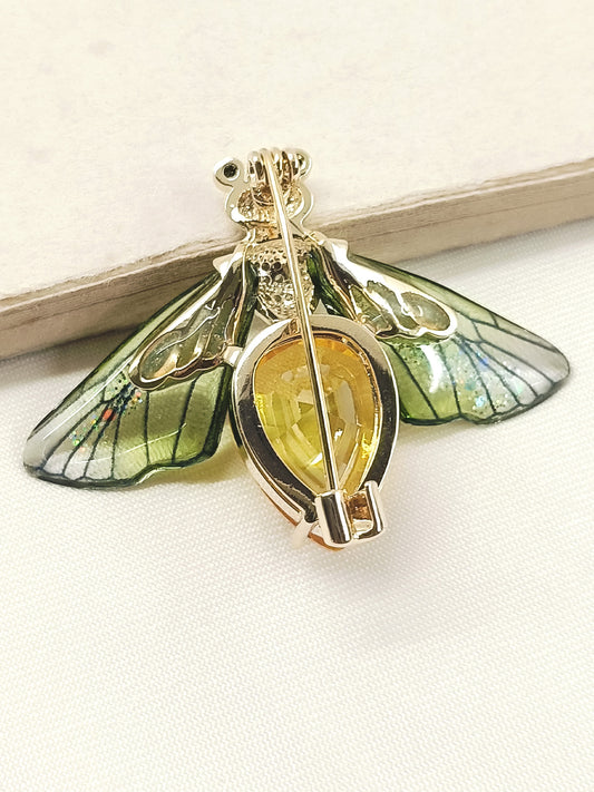 Bina Y&G Honey Bee Brooch