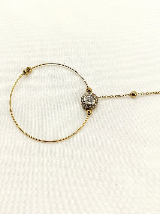 Aadhini Antique Gold Kundan Nath
