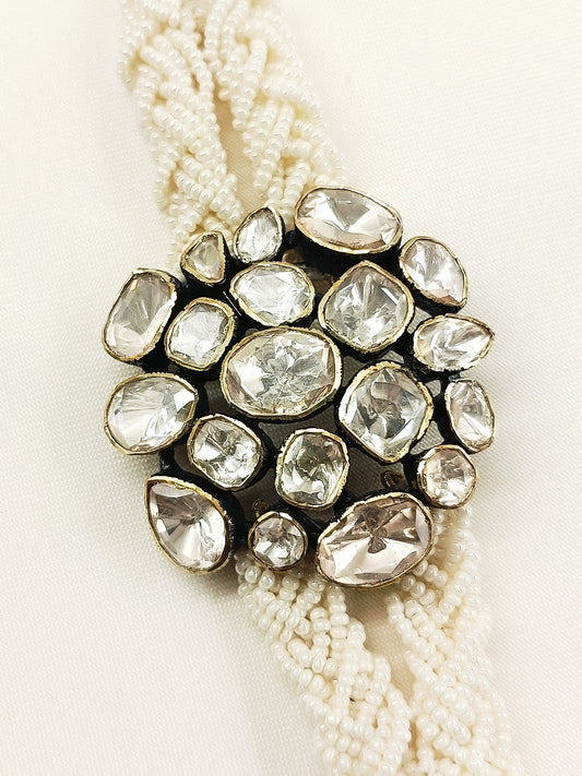 Saksham 92.5 Silver Moissonite Bracelet