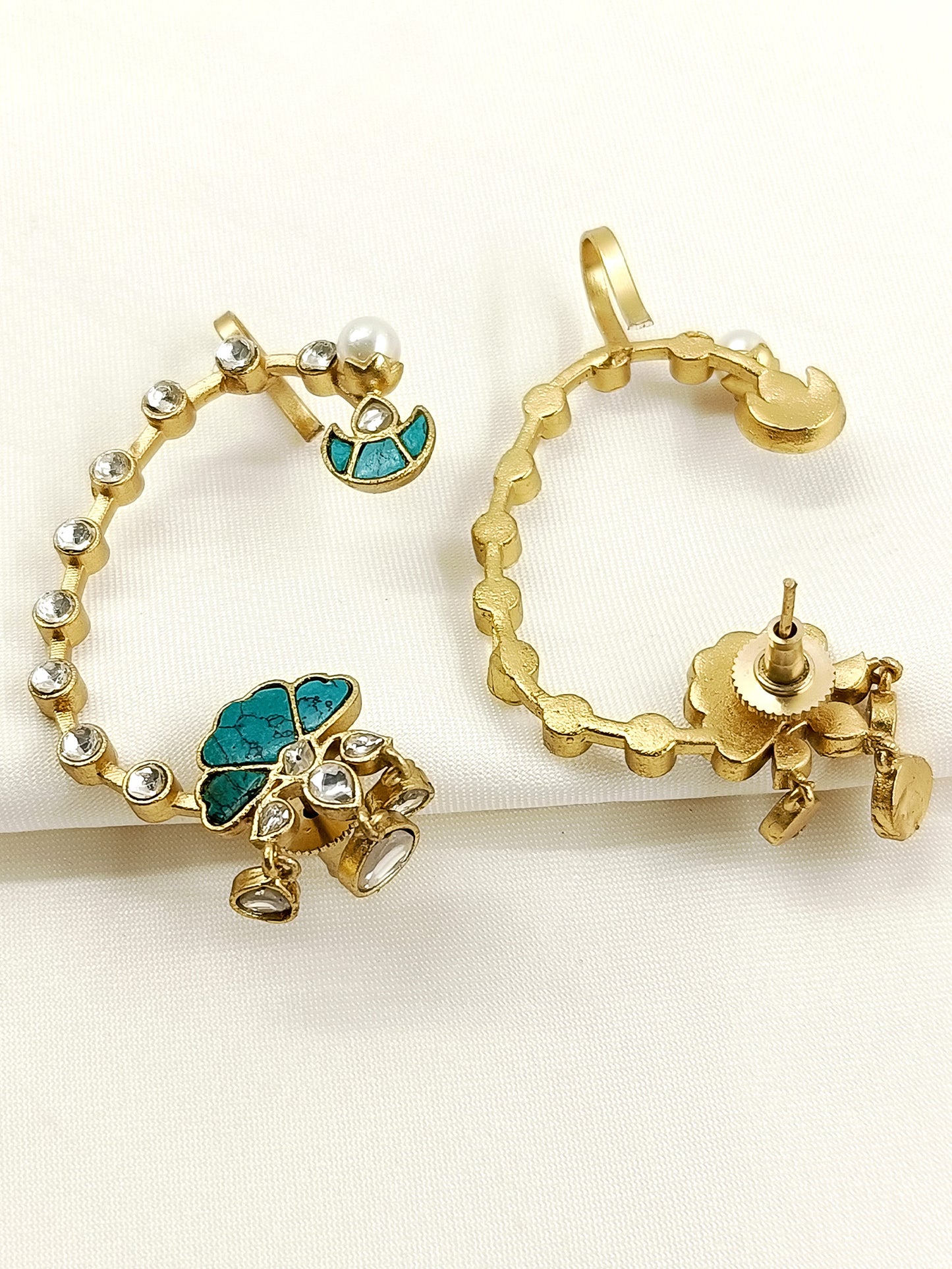 Dia Firozi Kundan Earcuffs