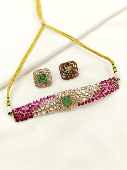 Urvashi R&G Victorian Choker Set