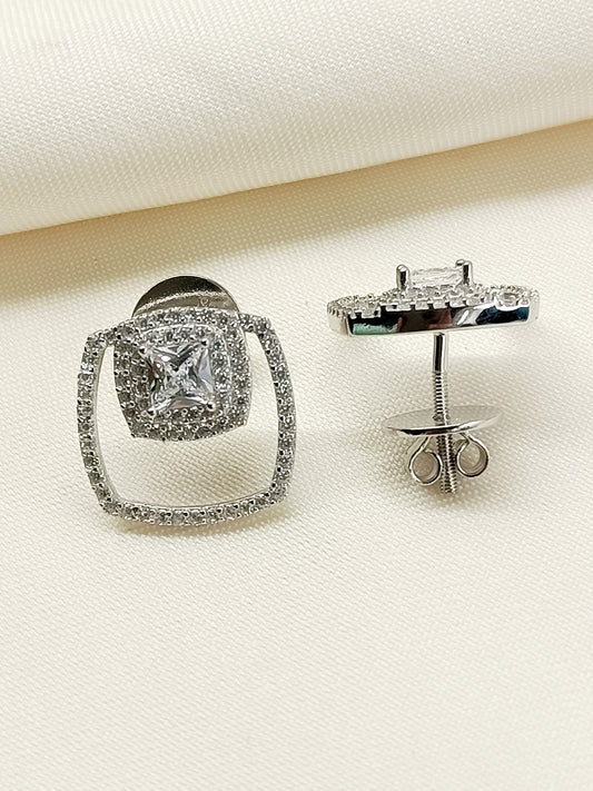 Aaminah 92.5 Silver Swarovski Stone Tops