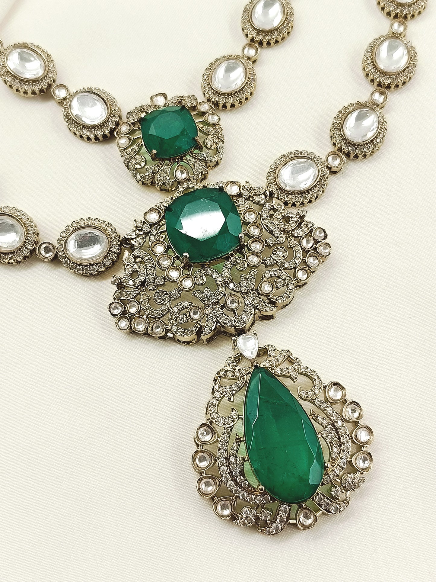 Deepshikha Green Victorian Bridal Set