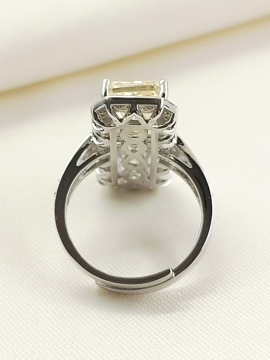 Jesse Yellow American Diamond Finger Ring