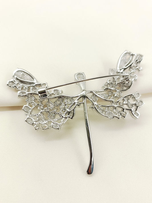 Mishel Silver Butterfly Brooch