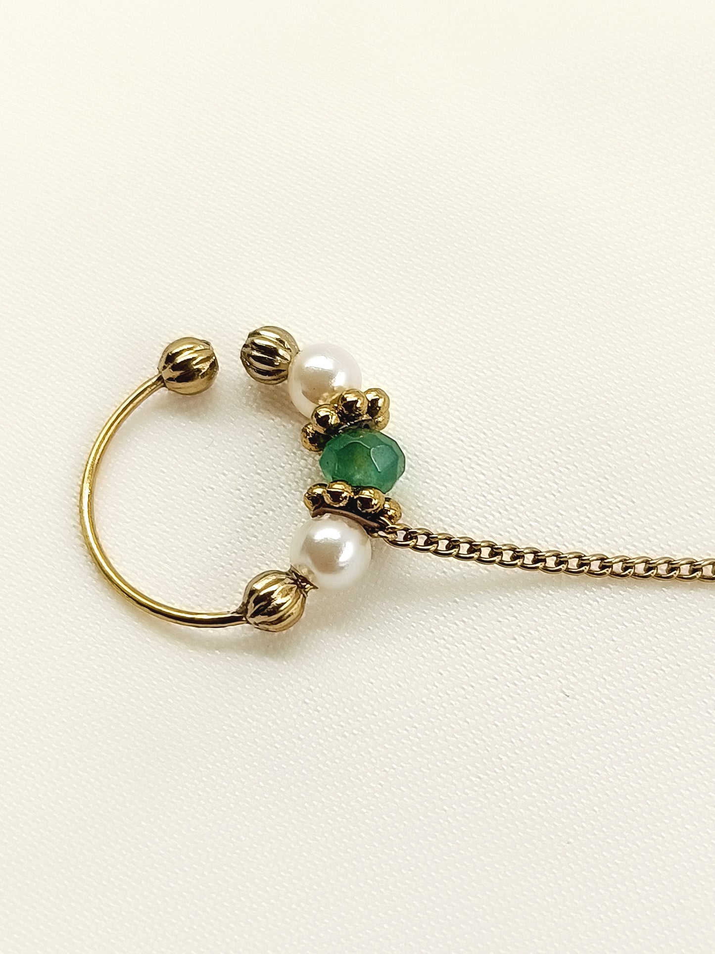 Reema Mint Green Antique Nath