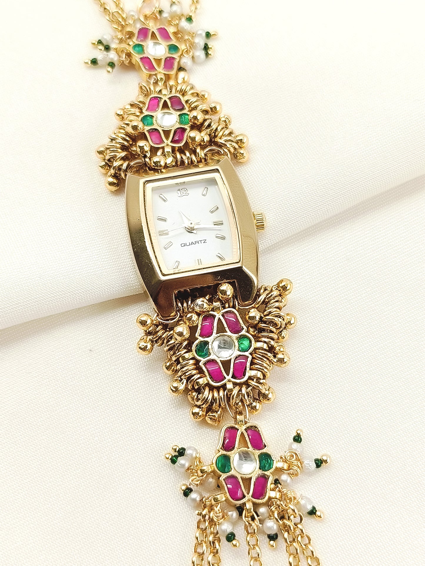 Shubhika's Paachi Kundan Watch