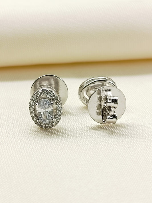 Hema 92.5 Silver Swarovski Stone Tops