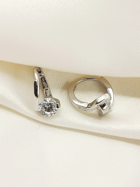 Natwya White 92.5 Silver American Diamond Bali