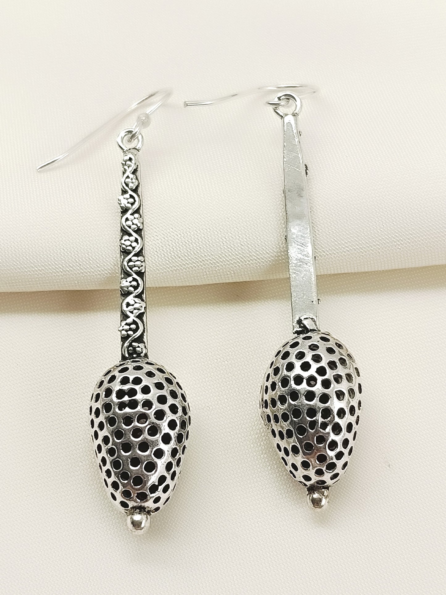 Bhumik Silver Men's Earrings