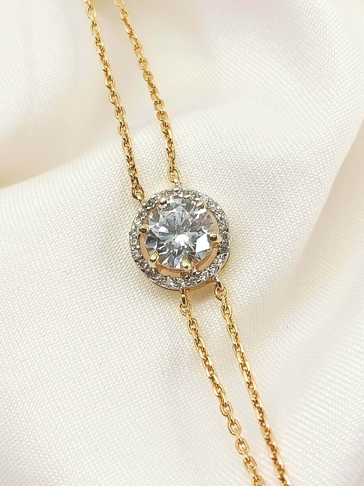 Vartika 92.5 Silver Swarovski Stone Bracelet