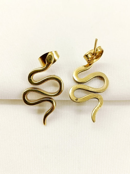 Lav Golden Snake Men's Earring