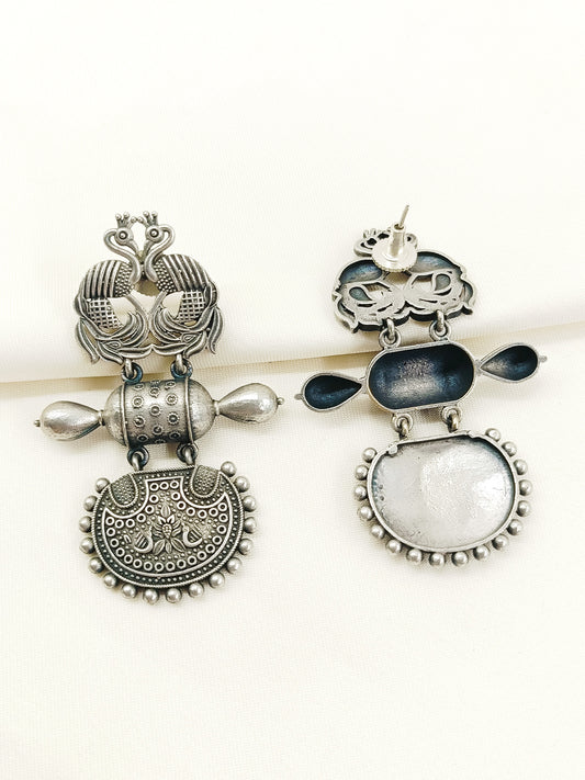 Dhrishti Plain Oxidized Earring