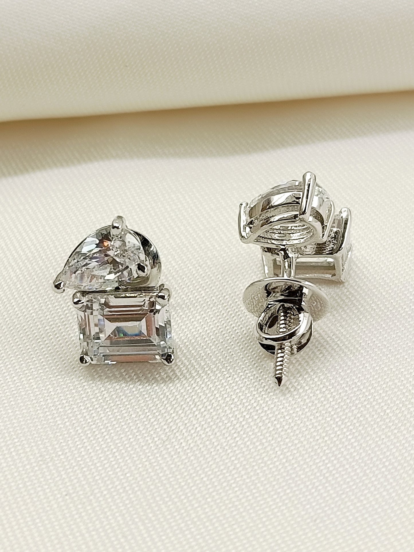 Bani 92.5 Silver Swarovski Stone Tops