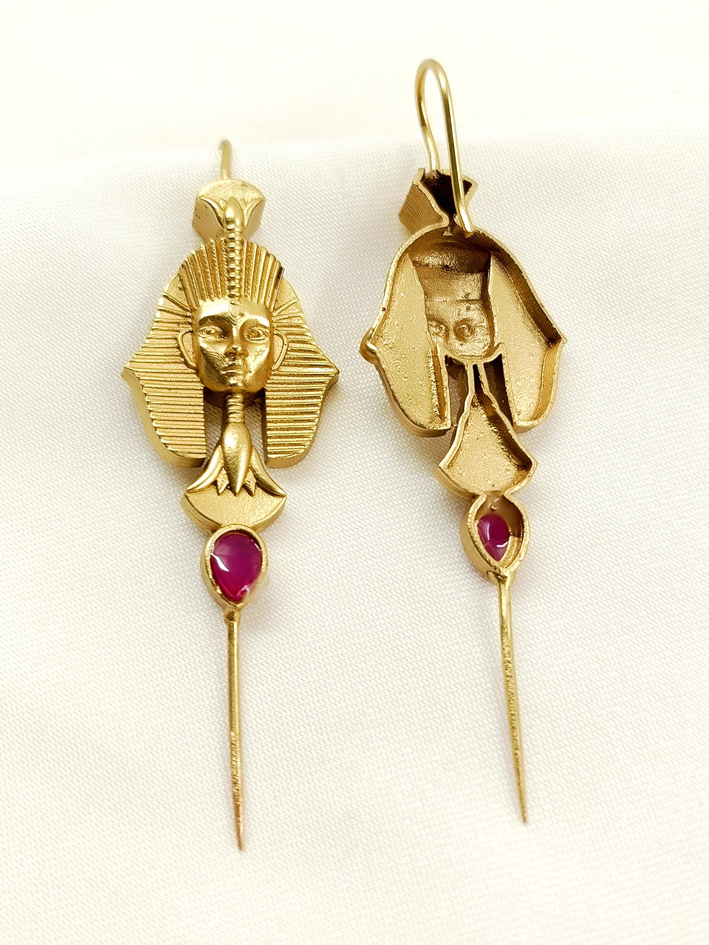 Rivan Majenta Egyptian Revival Men's Earrings