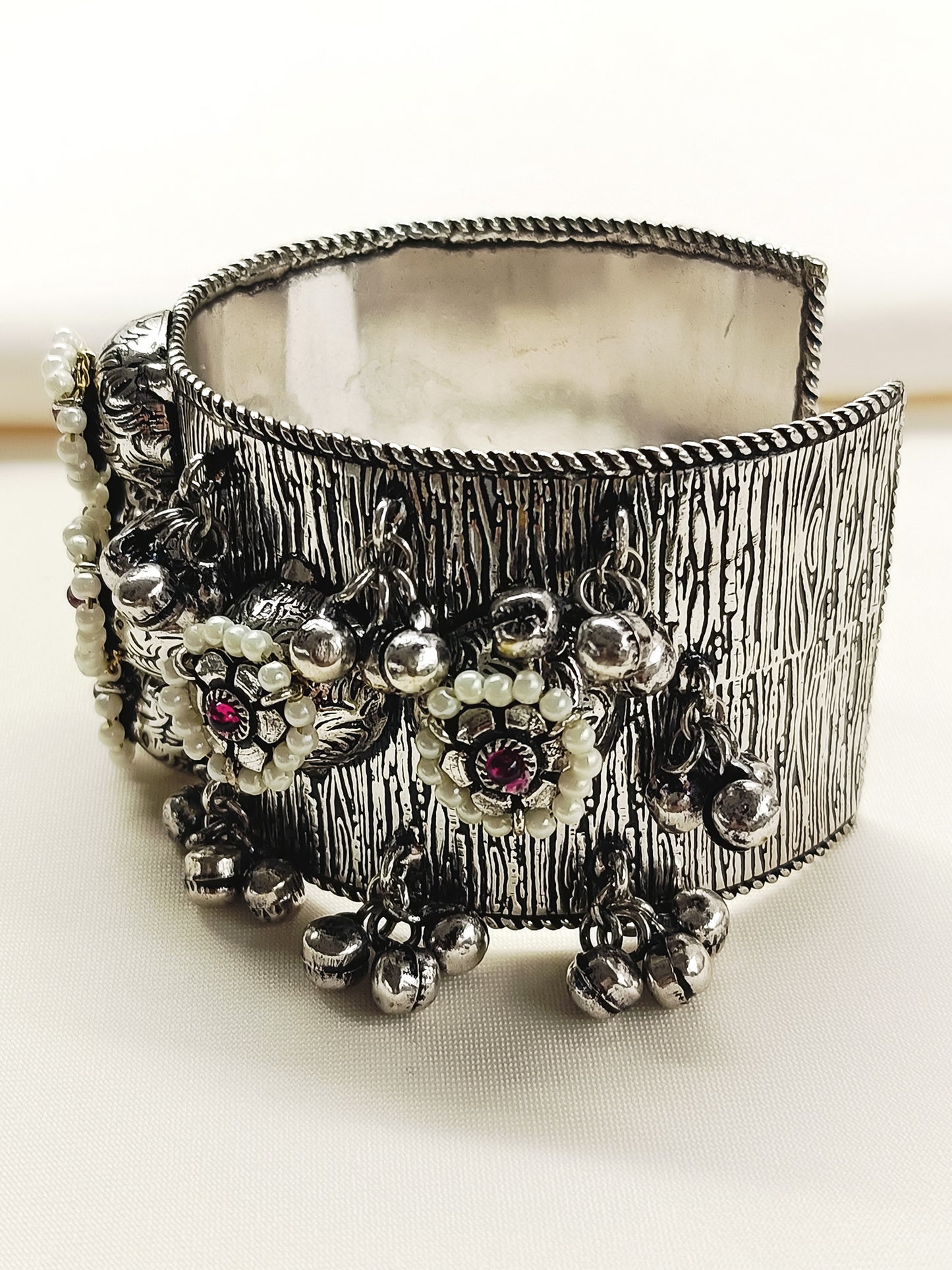 Lovis Ruby Oxidized Bracelet