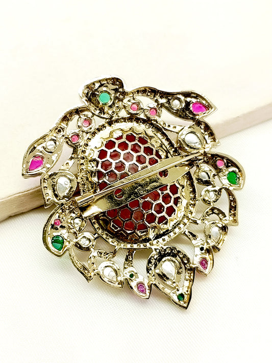 Pranit Ruby Men's Brooch