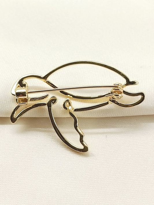 Trayi Golden Turtle Brooch