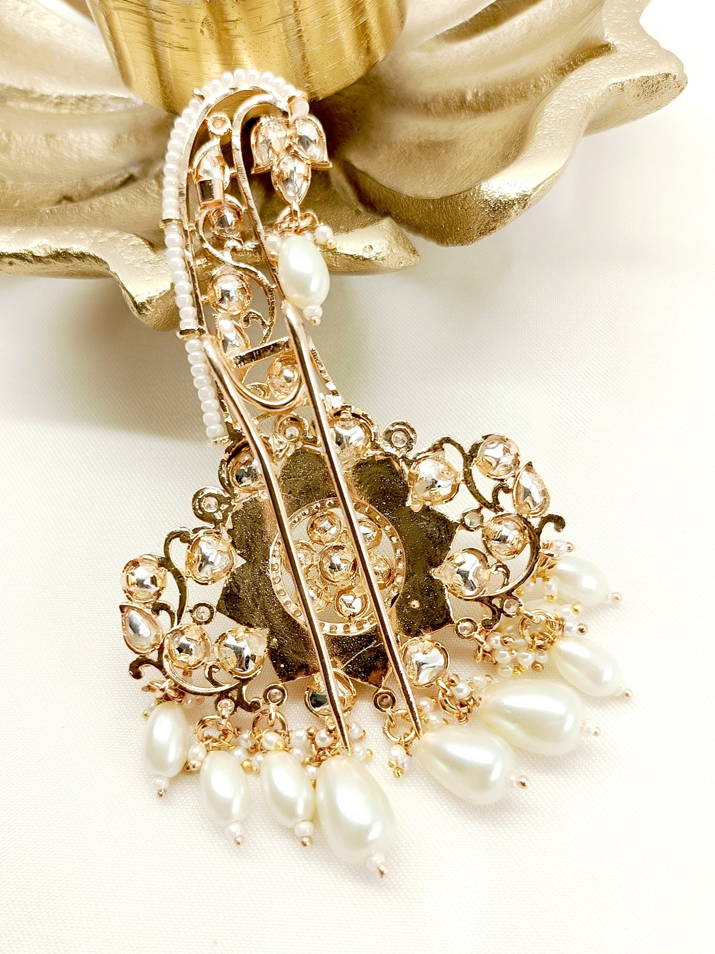 Atharv White Mother Of Pearl Dulha Kalgi
