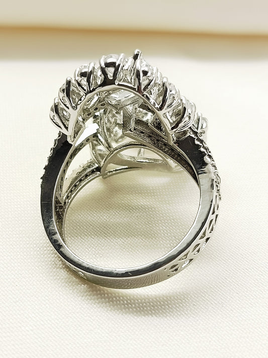 Anouk 92.5 Silver American Diamond Finger Ring