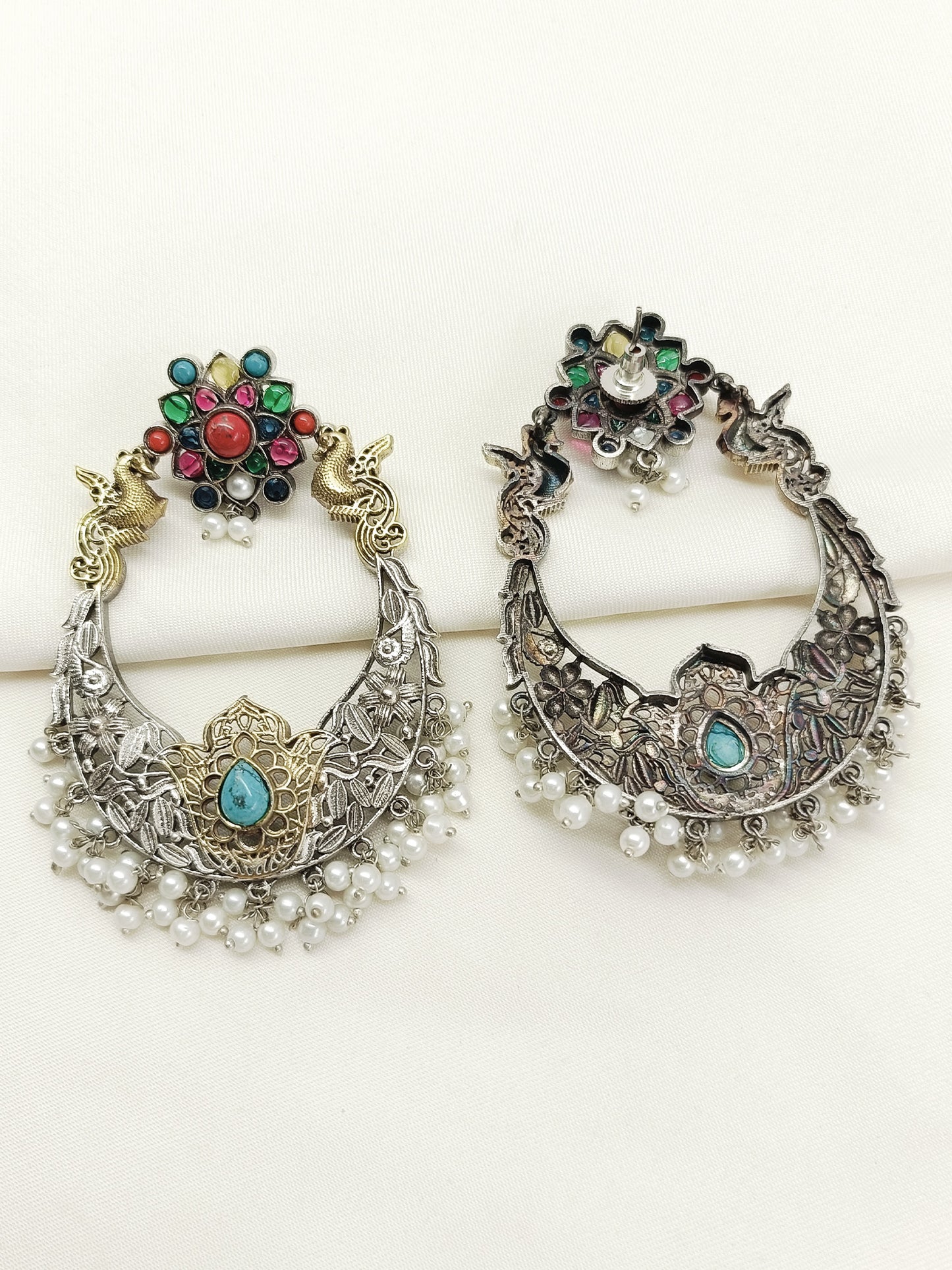 Deepali Multi Colour Oxidized Earring