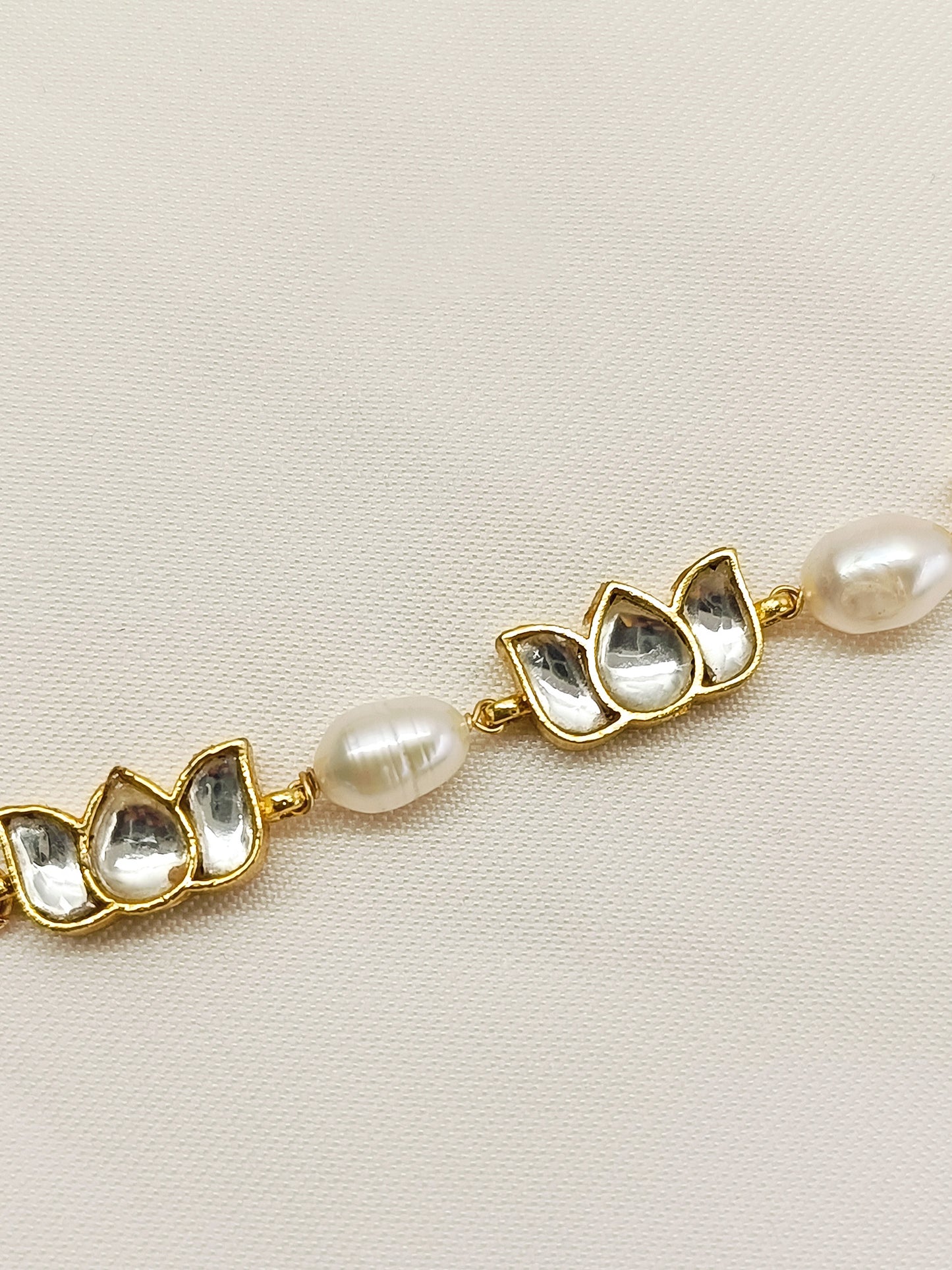 Sasha Cream Kundan Bracelet
