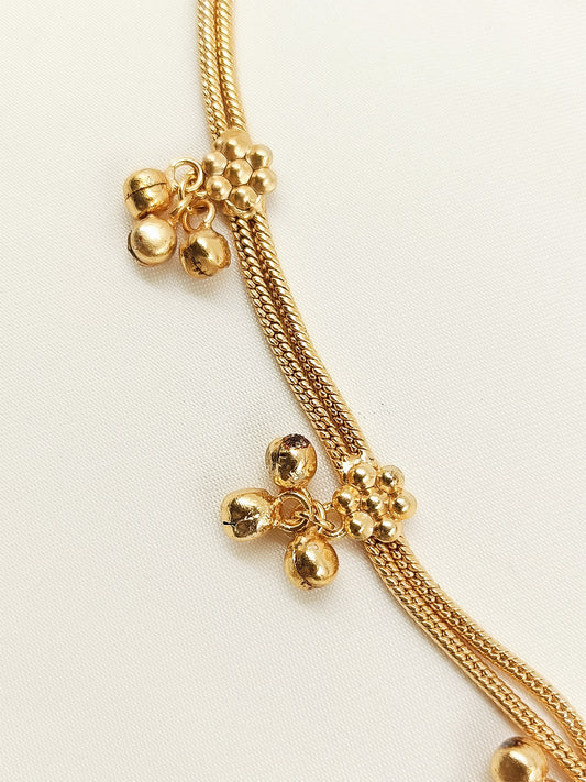 Calypso Golden Antique Waist Belt/kamar Bandh