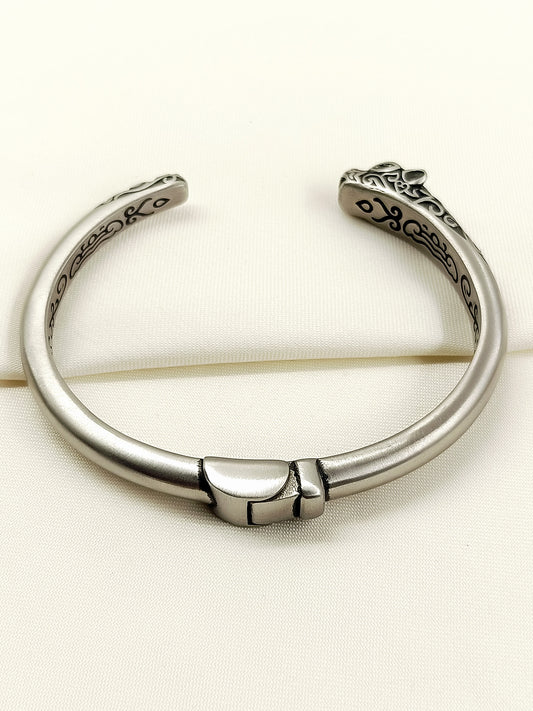 Ronav Panther Gun Metal Men's Bracelet