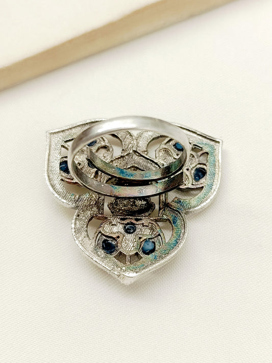 Charlene Black Oxidized Finger Ring