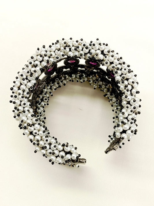 Arina Ruby Oxidized Bracelet