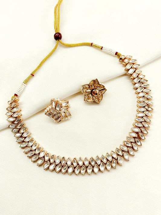 Anupama White Kundan Choker Set
