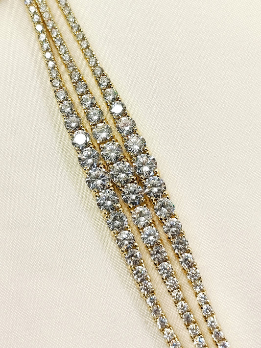 Janvee White American Diamond Bracelet