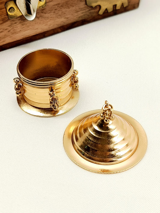 Kamna Plain Antique Sindoor Dibbi