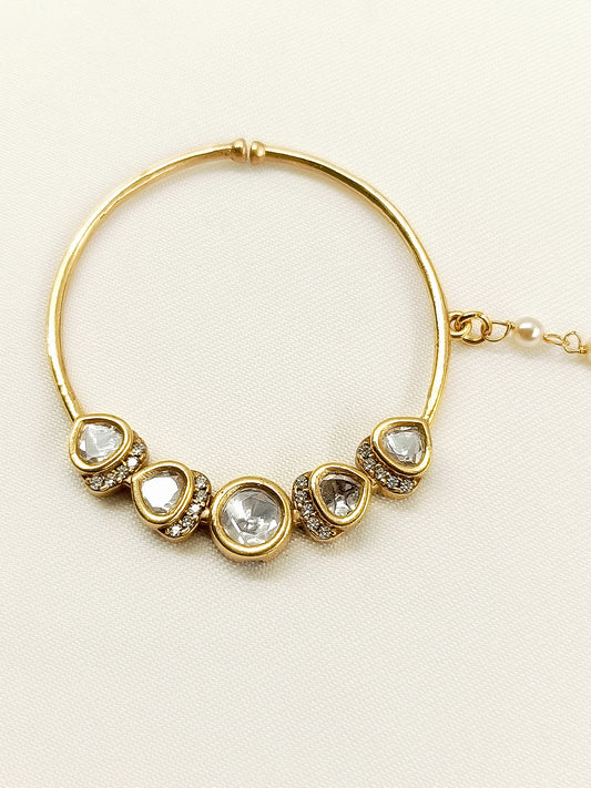 Kaaynaat White Kundan Nath