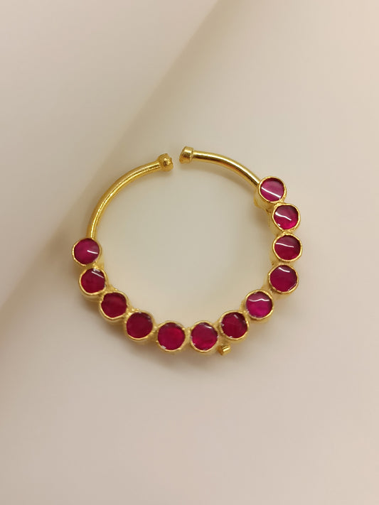 Taneesha Majenta Kundan Nose Ring