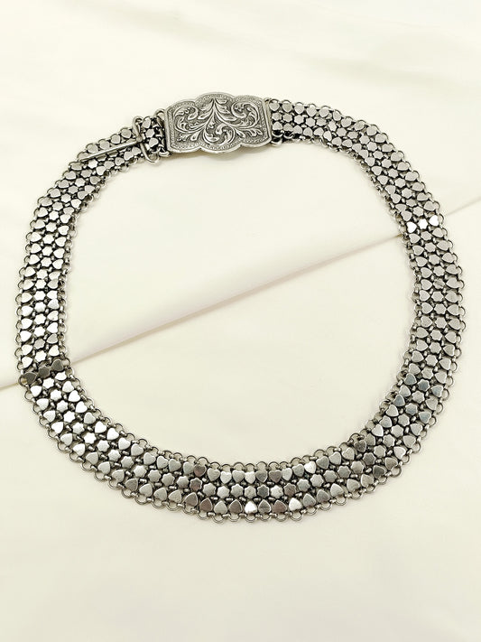 Binal Plain Oxidized Waist Belt