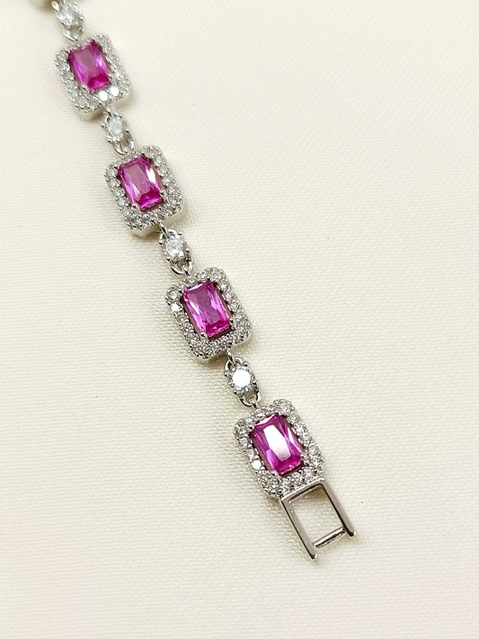 Blakely Majenta American Diamond Bracelet