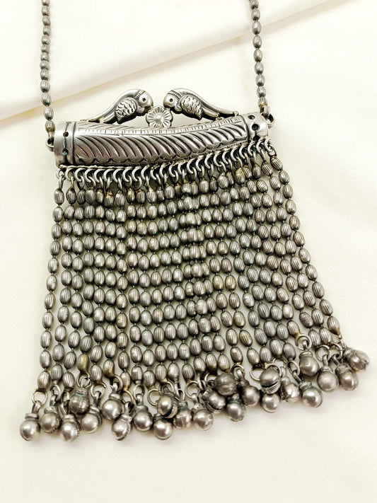 Rakshita Plain Oxidized Neckpiece