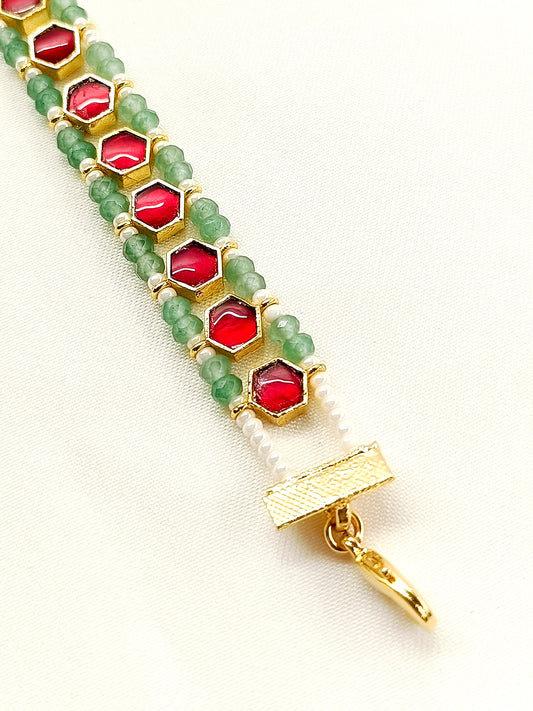 Ipshita R & G Kundan Bracelet