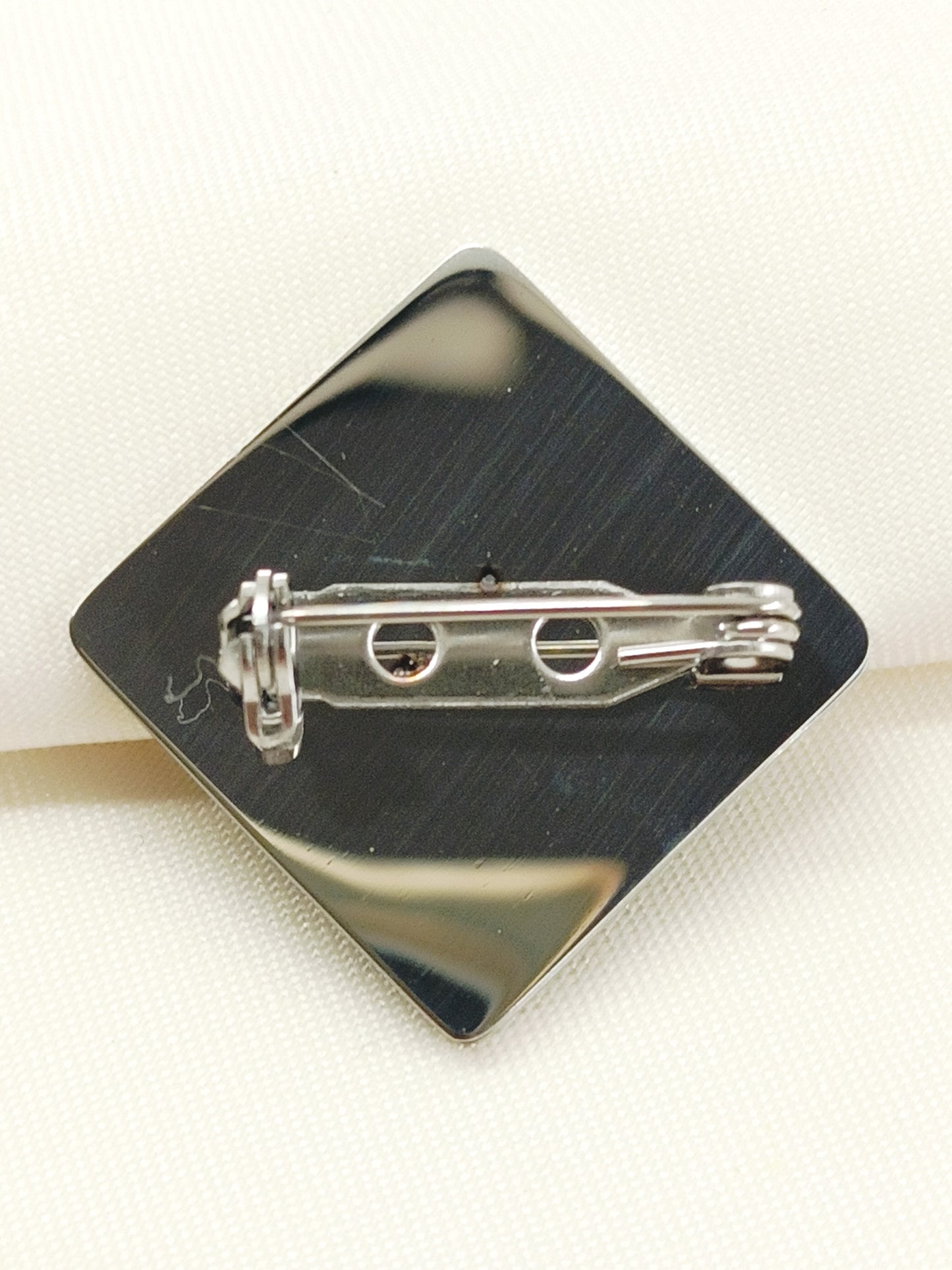 Karma Silver Men's Brooch